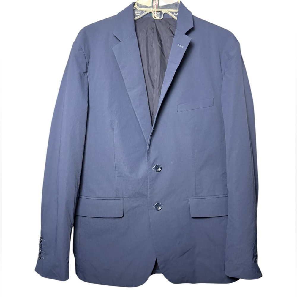 PJ Paul Jones Men's Blue Blazer Two Button M Polyamide Elastane